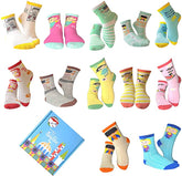 Mary Blair 12-Pack Set Novelty Kids Crew Socks Options (Kids Size)